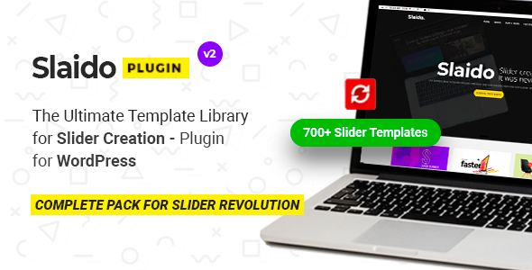 Slaido – Template Pack For Slider Revolution WordPress Plugin Preview - Rating, Reviews, Demo & Download