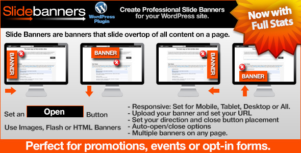 Slide Banners WordPress Plugin Preview - Rating, Reviews, Demo & Download