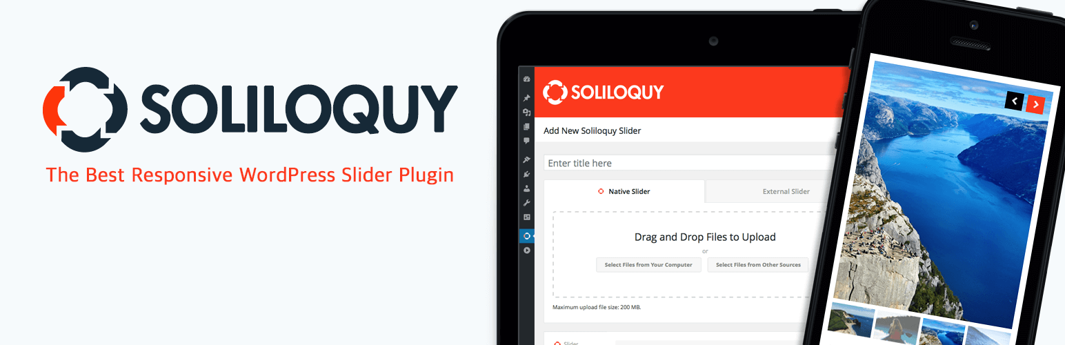 Slider By Soliloquy – Responsive Image Slider Plugin for Wordpress Preview - Rating, Reviews, Demo & Download