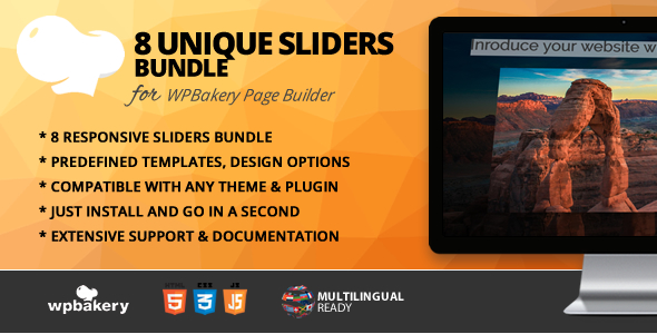 Sliders Bundle For WPBakery Page Builder Preview Wordpress Plugin - Rating, Reviews, Demo & Download