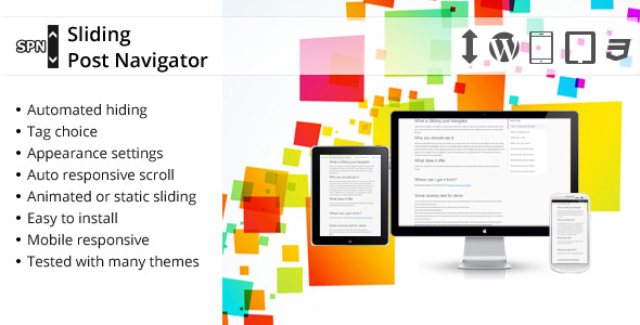 Sliding Post Navigator Preview Wordpress Plugin - Rating, Reviews, Demo & Download