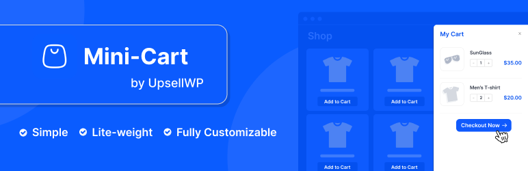 Sliding WooCommerce Cart And Upsells – Faster Checkout For WooCommerce Preview Wordpress Plugin - Rating, Reviews, Demo & Download