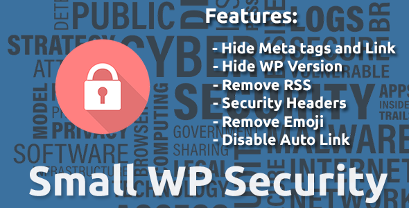 Small WP Security Preview Wordpress Plugin - Rating, Reviews, Demo & Download