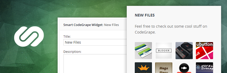 Smart CodeGrape Widget Preview Wordpress Plugin - Rating, Reviews, Demo & Download