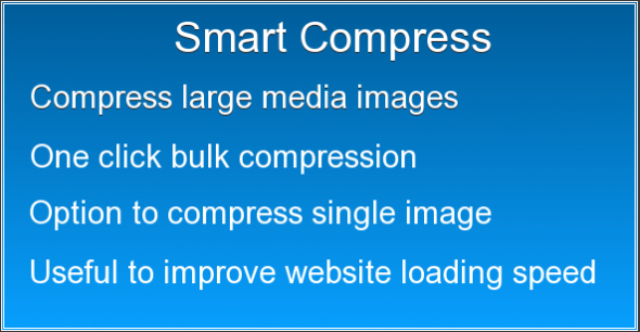 Smart Image Compressor Preview Wordpress Plugin - Rating, Reviews, Demo & Download