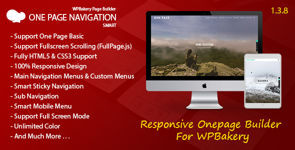 Smart One Page Navigation – Addon For WPBakery Page Builder Preview Wordpress Plugin - Rating, Reviews, Demo & Download