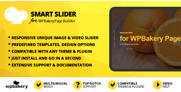 Smart Slider Addon For WPBakery Page Builder Preview Wordpress Plugin - Rating, Reviews, Demo & Download