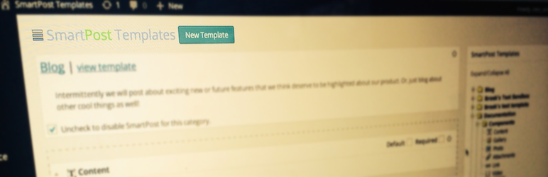 SmartPost Templates Preview Wordpress Plugin - Rating, Reviews, Demo & Download