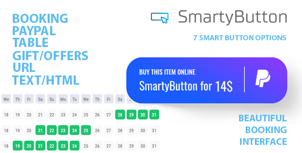 SmartyButton – Multifunctional Button Plugin for Wordpress Preview - Rating, Reviews, Demo & Download