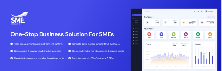 SME Accounting – One Stop Business & Accounting Solution For SMEs From Anywhere Around The World Preview Wordpress Plugin - Rating, Reviews, Demo & Download