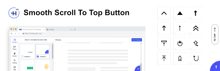 Smooth Scroll To Top Button Preview Wordpress Plugin - Rating, Reviews, Demo & Download