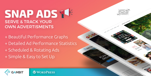 Snap Ads – Serve & Track Your Own Advertisements Preview Wordpress Plugin - Rating, Reviews, Demo & Download