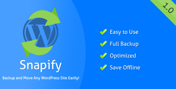 Snapify – Backup And Move WordPress Preview - Rating, Reviews, Demo & Download