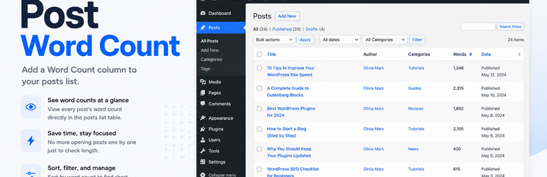 Snappy Post Word Count Preview Wordpress Plugin - Rating, Reviews, Demo & Download