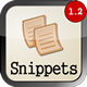 Snippets WordPress Plugin