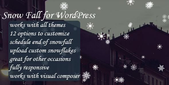 SnowFall Plugin for Wordpress Preview - Rating, Reviews, Demo & Download