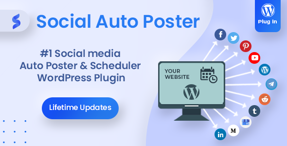 Social Auto Poster – WordPress Scheduler & Marketing Plugin Preview - Rating, Reviews, Demo & Download