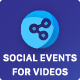 Social Events For Videos Add-on For Easy Social Share Buttons