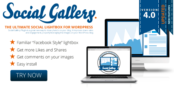 Social Gallery WordPress Photo Viewer Plugin Preview - Rating, Reviews, Demo & Download
