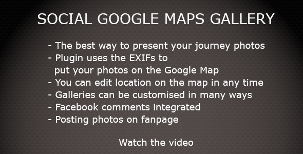Social Google Maps Gallery Preview Wordpress Plugin - Rating, Reviews, Demo & Download