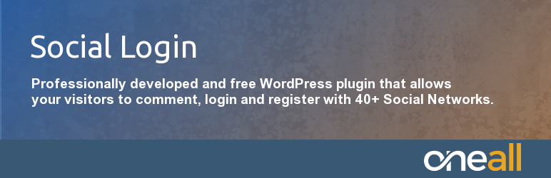 Social Login & Register Plugin for Wordpress – 40+ Social Networks Preview - Rating, Reviews, Demo & Download