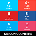 Social Media Counters / SILICON COUNTERS