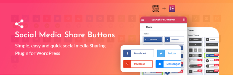 Social Media Share Buttons Plugin – Gshare Preview - Rating, Reviews, Demo & Download