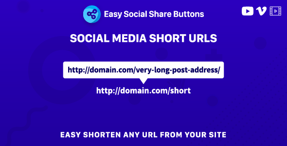 Social Media Short URLs – Add-on For Easy Social Share Buttons Preview Wordpress Plugin - Rating, Reviews, Demo & Download