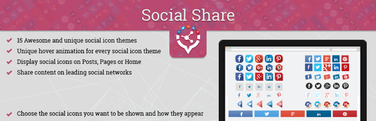 Social Media Social Share Icon Preview Wordpress Plugin - Rating, Reviews, Demo & Download