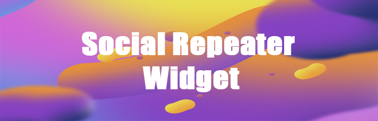 Social Repeater Widget Preview Wordpress Plugin - Rating, Reviews, Demo & Download