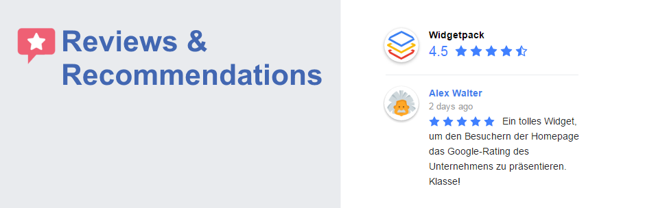 Social Reviews & Recommendations Preview Wordpress Plugin - Rating, Reviews, Demo & Download