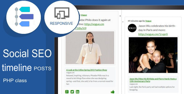 Social SEO Responsive Timeline Feed Preview Wordpress Plugin - Rating, Reviews, Demo & Download