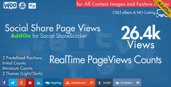 Social Share Page Views AddOn – WordPress Preview - Rating, Reviews, Demo & Download
