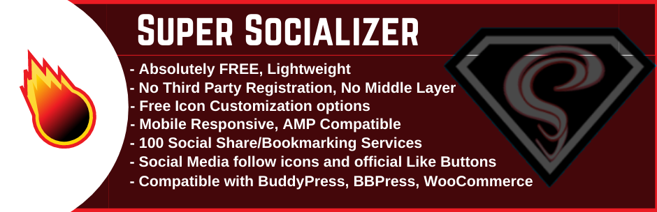 Social Share, Social Login And Social Comments Plugin – Super Socializer Preview - Rating, Reviews, Demo & Download