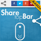 Social Share Top Bar AddOn – WordPress