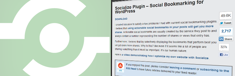 Socialize Preview Wordpress Plugin - Rating, Reviews, Demo & Download