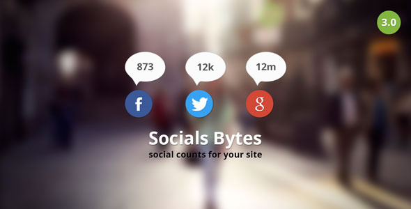 Socials Bytes WordPress Plugin Preview - Rating, Reviews, Demo & Download