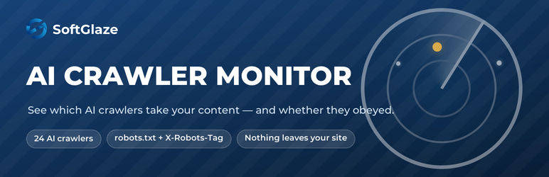 Softglaze AI Crawler Monitor Preview Wordpress Plugin - Rating, Reviews, Demo & Download