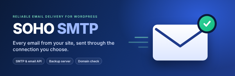 SOHO SMTP Preview Wordpress Plugin - Rating, Reviews, Demo & Download