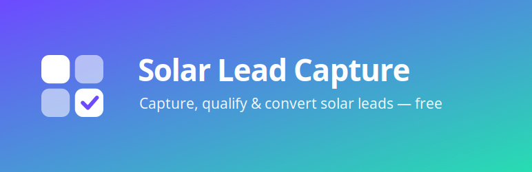 Solar Lead Capture Lite Preview Wordpress Plugin - Rating, Reviews, Demo & Download