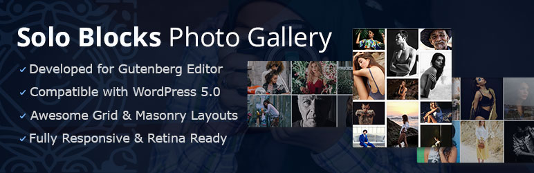 Solo Blocks Photo Gallery – Gutenberg Block Preview Wordpress Plugin - Rating, Reviews, Demo & Download
