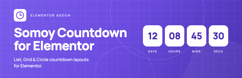 Somoy Countdown For Elementor Preview Wordpress Plugin - Rating, Reviews, Demo & Download