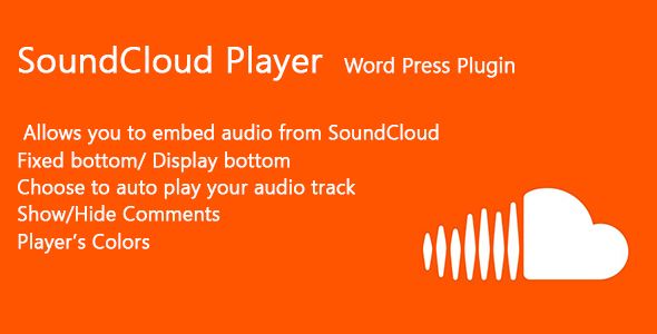 SoundCloud Player Word Press Plugin Preview - Rating, Reviews, Demo & Download
