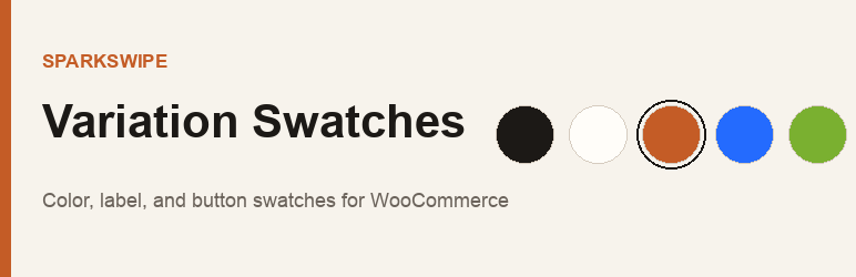 SparkSwipe Variation Swatches For WooCommerce Preview Wordpress Plugin - Rating, Reviews, Demo & Download