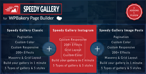 Speedy Gallery Addons For WPBakery Page Builder Preview Wordpress Plugin - Rating, Reviews, Demo & Download