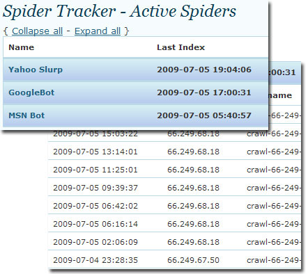 Spider Tracker Preview Wordpress Plugin - Rating, Reviews, Demo & Download