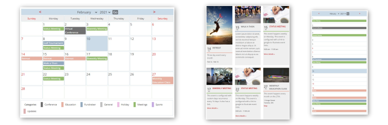 Spiffy Calendar Preview Wordpress Plugin - Rating, Reviews, Demo & Download