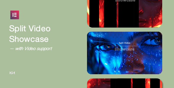 Split Video Showcase For Elementor Preview Wordpress Plugin - Rating, Reviews, Demo & Download