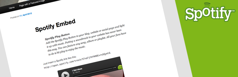 Spotify Embed Preview Wordpress Plugin - Rating, Reviews, Demo & Download