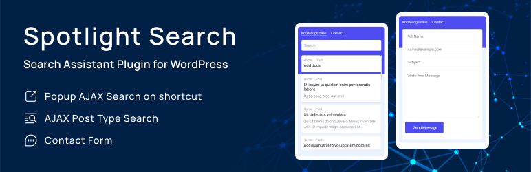 Spotlight Search – Search Assistant Plugin For WordPress Preview - Rating, Reviews, Demo & Download